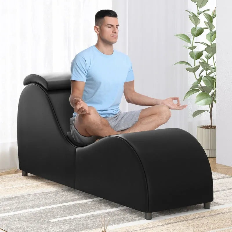 Chaise longue de yoga incurvée, Chaise de yoga d'intérieur pour adultes, pour étirements, exercices, relaxation