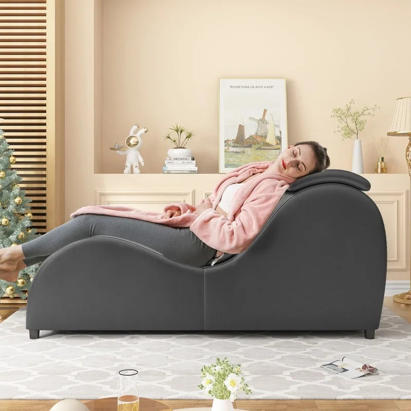 Chaise longue de yoga incurvée, Chaise de yoga d'intérieur pour adultes, pour étirements, exercices, relaxation