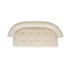 Banquette causeuse touffetée 51 (moderne, avec accoudoirs encastrés)