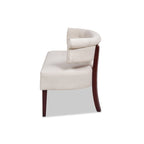 Banquette causeuse touffetée 51 (moderne, avec accoudoirs encastrés)