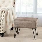 Pouf en velours texturé