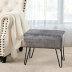 Pouf en velours texturé