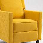 Lot de 2 fauteuils inclinables à pousser en lin à dossier ailé