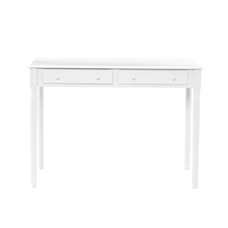 Meuble bureau 2 tiroirs blanc