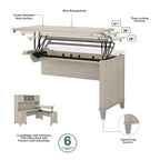Bureau d'angle assis-debout 3 positions 72W