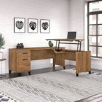 Bureau d'angle assis-debout 3 positions 72W