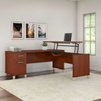 Bureau d'angle assis-debout 3 positions 72W