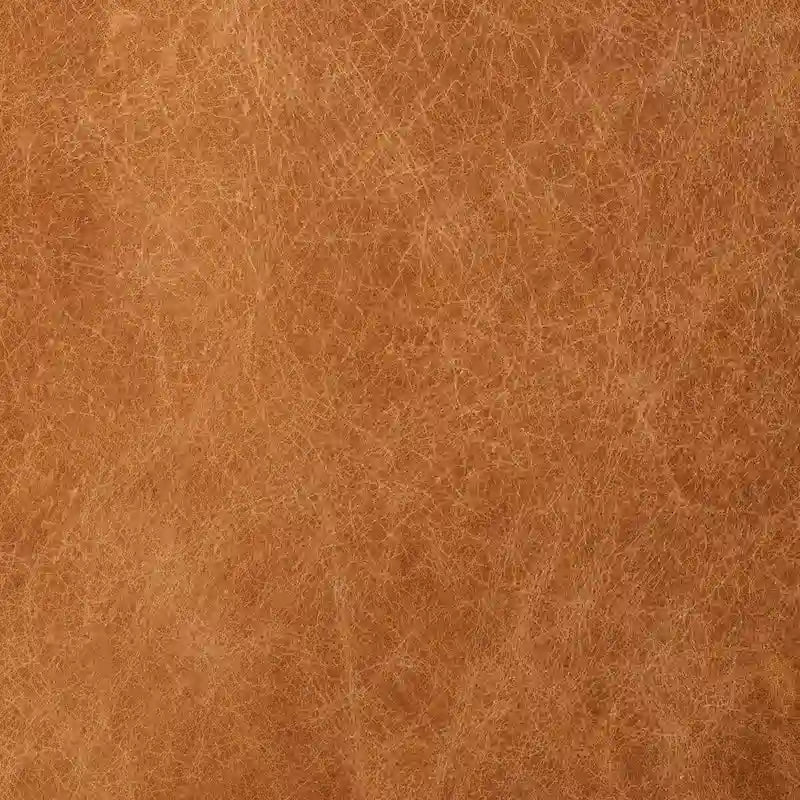 Ottoman en cuir cognac