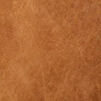 Ottoman en cuir cognac