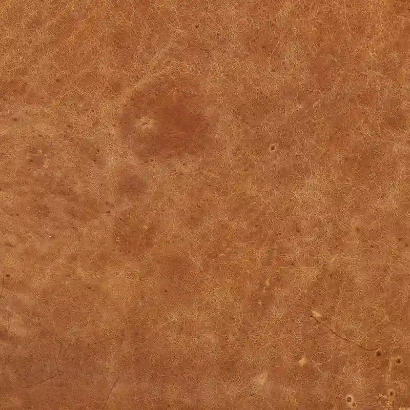 Ottoman en cuir cognac