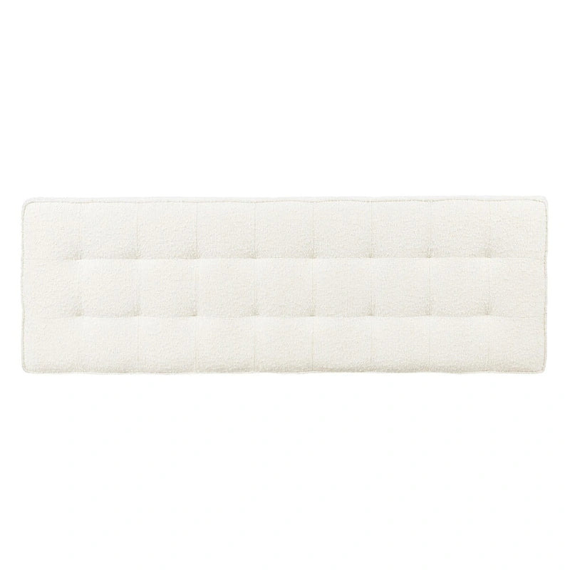 Banc en tissu – Assise capitonnée avec pieds en bois massif