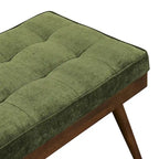 Banc en tissu – Assise capitonnée avec pieds en bois massif