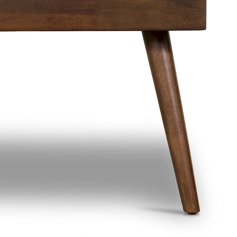 Banc en tissu – Assise capitonnée avec pieds en bois massif