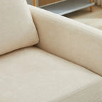 Fauteuil pivotant de style Mid-Century Modern, fauteuil pivotant à 360 degrés pour salon, chambre à coucher