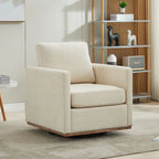 Fauteuil pivotant de style Mid-Century Modern, fauteuil pivotant à 360 degrés pour salon, chambre à coucher