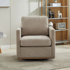 Fauteuil pivotant de style Mid-Century Modern, fauteuil pivotant à 360 degrés pour salon, chambre à coucher