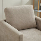 Fauteuil pivotant de style Mid-Century Modern, fauteuil pivotant à 360 degrés pour salon, chambre à coucher