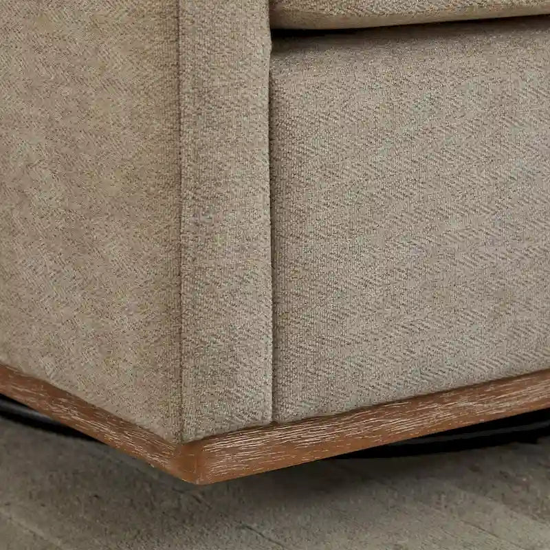 Fauteuil pivotant de style Mid-Century Modern, fauteuil pivotant à 360 degrés pour salon, chambre à coucher