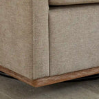 Fauteuil pivotant de style Mid-Century Modern, fauteuil pivotant à 360 degrés pour salon, chambre à coucher
