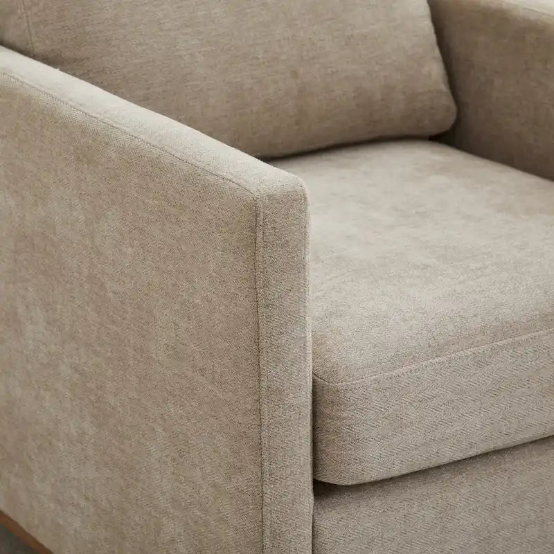 Fauteuil pivotant de style Mid-Century Modern, fauteuil pivotant à 360 degrés pour salon, chambre à coucher