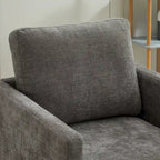 Fauteuil pivotant de style Mid-Century Modern, fauteuil pivotant à 360 degrés pour salon, chambre à coucher