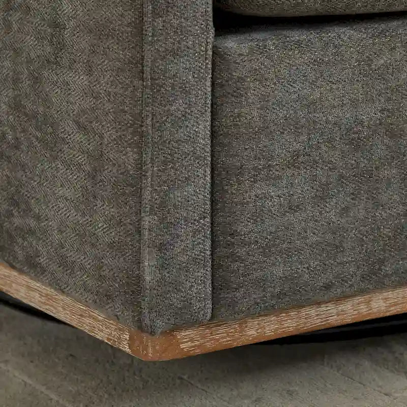Fauteuil pivotant de style Mid-Century Modern, fauteuil pivotant à 360 degrés pour salon, chambre à coucher