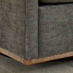 Fauteuil pivotant de style Mid-Century Modern, fauteuil pivotant à 360 degrés pour salon, chambre à coucher