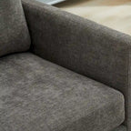 Fauteuil pivotant de style Mid-Century Modern, fauteuil pivotant à 360 degrés pour salon, chambre à coucher
