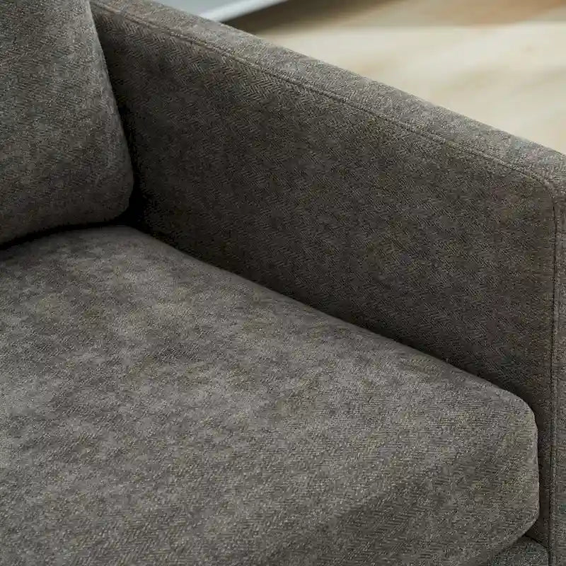 Fauteuil pivotant de style Mid-Century Modern, fauteuil pivotant à 360 degrés pour salon, chambre à coucher