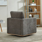 Fauteuil pivotant de style Mid-Century Modern, fauteuil pivotant à 360 degrés pour salon, chambre à coucher