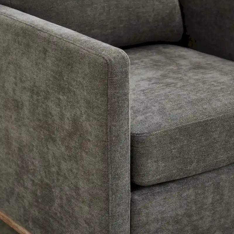 Fauteuil pivotant de style Mid-Century Modern, fauteuil pivotant à 360 degrés pour salon, chambre à coucher