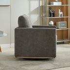 Fauteuil pivotant de style Mid-Century Modern, fauteuil pivotant à 360 degrés pour salon, chambre à coucher