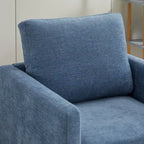 Fauteuil pivotant de style Mid-Century Modern, fauteuil pivotant à 360 degrés pour salon, chambre à coucher