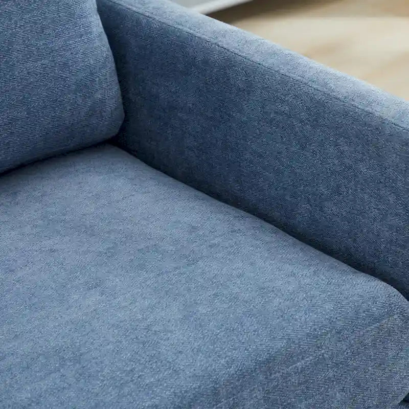 Fauteuil pivotant de style Mid-Century Modern, fauteuil pivotant à 360 degrés pour salon, chambre à coucher