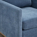 Fauteuil pivotant de style Mid-Century Modern, fauteuil pivotant à 360 degrés pour salon, chambre à coucher