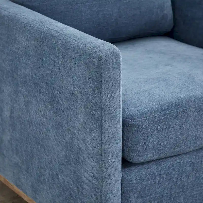 Fauteuil pivotant de style Mid-Century Modern, fauteuil pivotant à 360 degrés pour salon, chambre à coucher