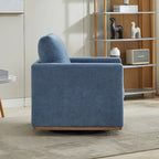 Fauteuil pivotant de style Mid-Century Modern, fauteuil pivotant à 360 degrés pour salon, chambre à coucher