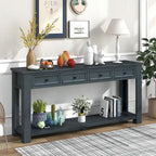 Console/Table de canapé avec tiroirs de rangement et étagère inférieure