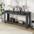 Console/Table de canapé avec tiroirs de rangement et étagère inférieure