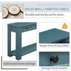 Console/Table de canapé avec tiroirs de rangement et étagère inférieure