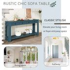 Console/Table de canapé avec tiroirs de rangement et étagère inférieure