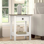 Bush Furniture Mayfield Farmhouse Living Room End Table.